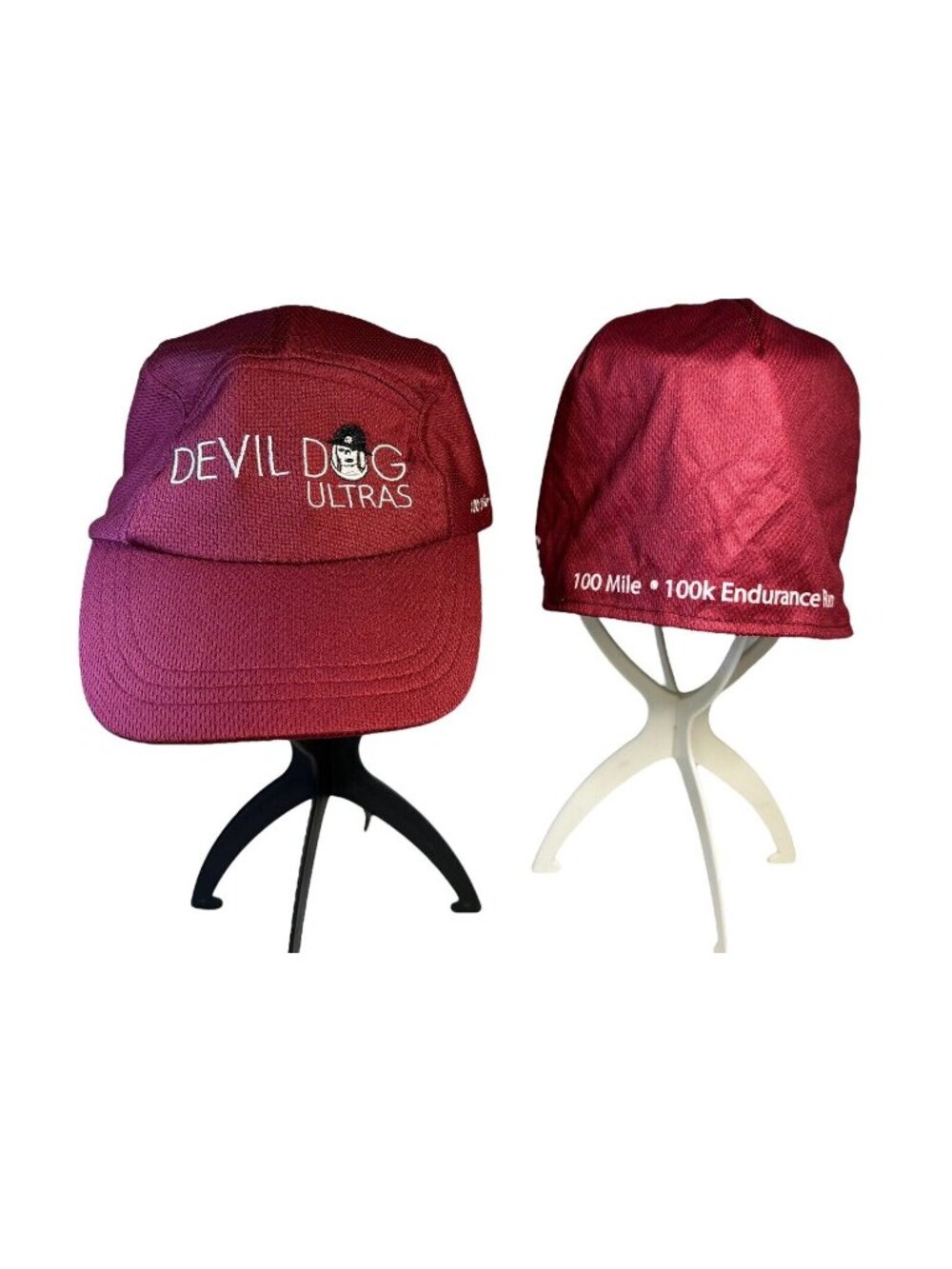 Ultra Rare Devil Dogs Ultras 100K Endurance Run/100-mile Caps Burgundy/Grey